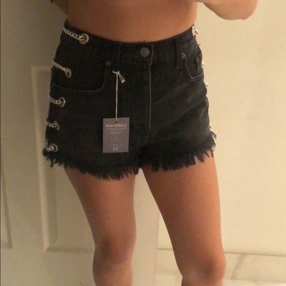 Carmar black denim shorts - Picture 6 of 7